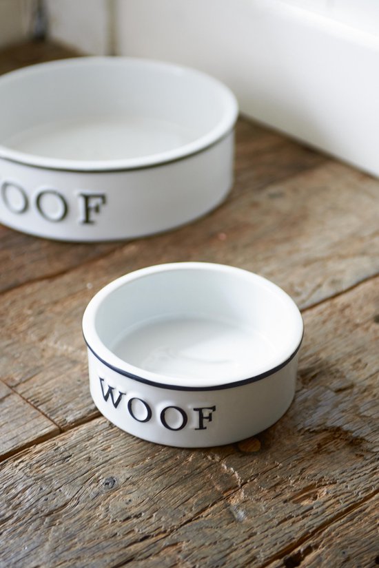 Rivièra Maison Woof Doggie Bowl - - Ø 14,5 cm - Aardewerk - | bol.com