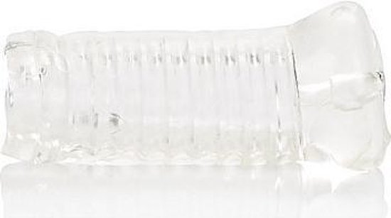 Heldere Calexotics Basic Essentials Tight Pussy masturbator, geribbeld.