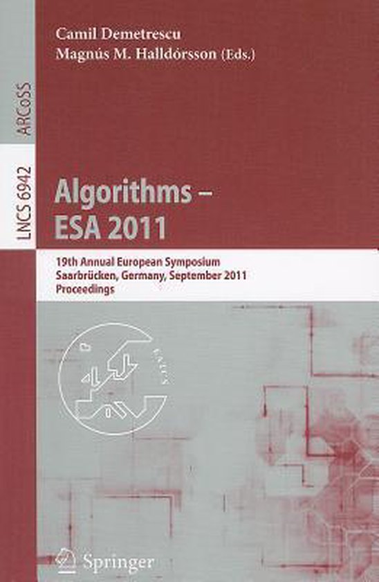 Esas Algorithm Algorithms -- ESA 2011 | 9783642237188 | Boeken | bol