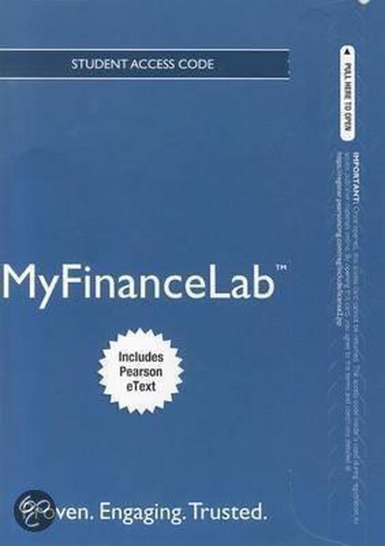 MyFinanceLab with Pearson Etext - Access Card - for Fundamentals of Investing