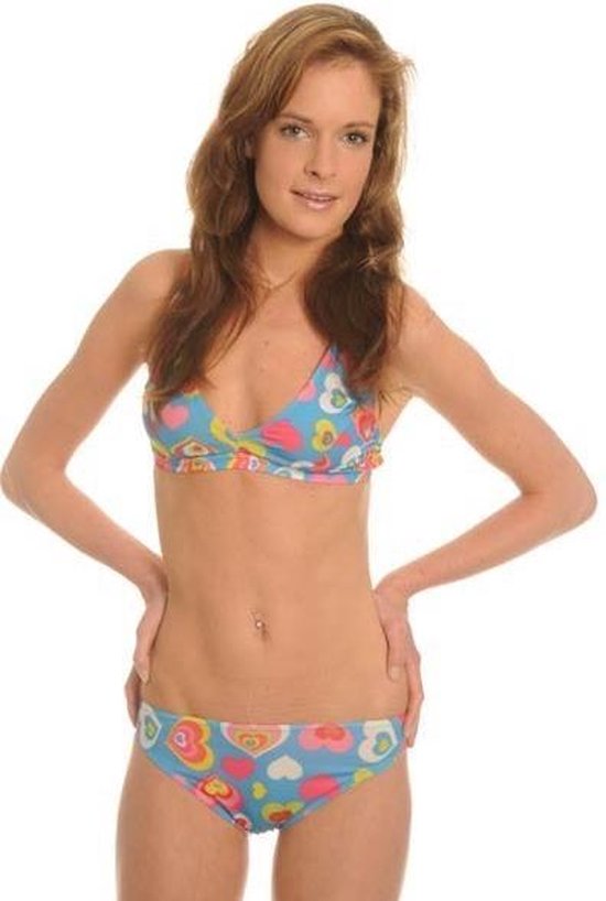 Sunselect zondoorlatende bikini Love Blue Maat 42