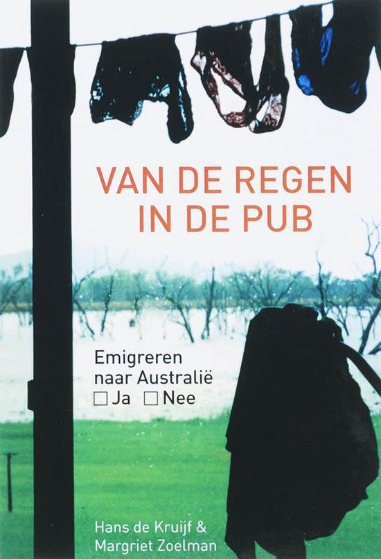 Cover van het boek 'Van de regen in de pub' van M. Zoelman en H. de Kruijf