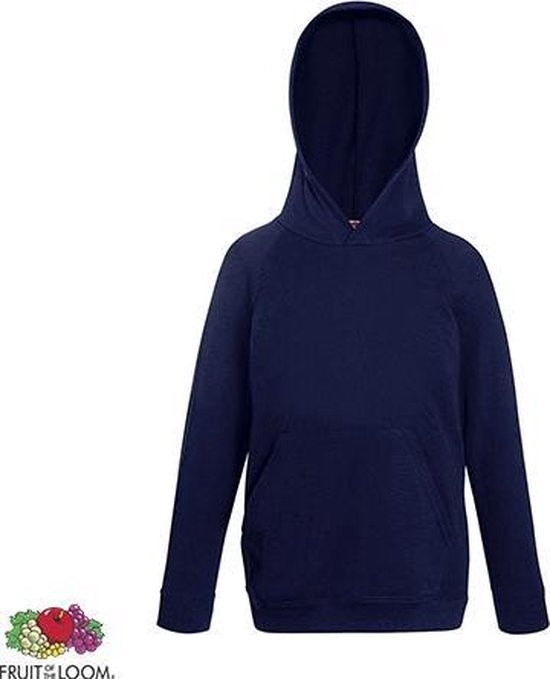 Sweat à capuche Fruit of the Loom Kids - Taille 128 - Couleur Deep Navy
