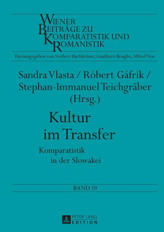 Wiener Beitraege zu Komparatistik und Romanistik 19 - Kultur ... - cover