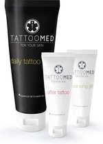 TattooMed® All In Bundle (1x After Tattoo 25ml 1x Cleansing Gel 25ml 1x Daily Tattoo Care 100ml)
