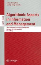 Algorithmic Aspects in Information and Management