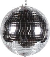 HQ-Power Disco spiegelbol Ø 30 cm, spectaculaire lichteffecten voor feestjes, veilig ophangsysteem en facetglas, dansvloer accessoire voor disco en meer