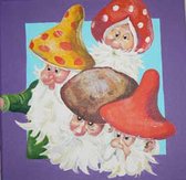 Toetie & Zo Schilderij Kinderkamer, Babykamer Kabouters, 30x30