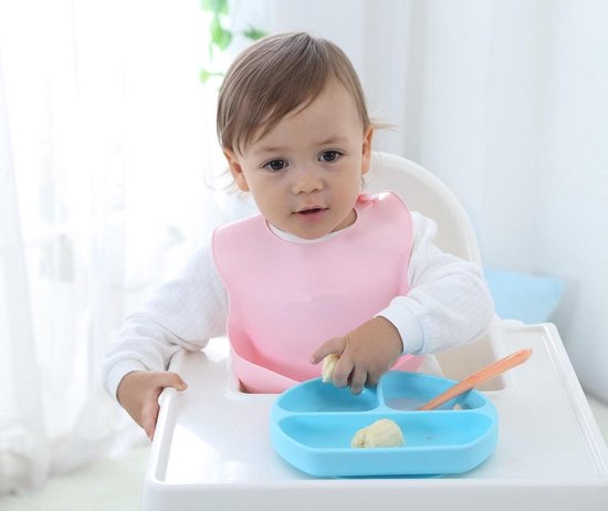 Siliconen slabbetjes - Waterdicht met Opvangbakje - 3 Stuks van Eco Rascals — afbeelding 5