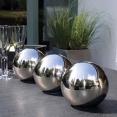 RVS ornament bol klein - sphere stainless steel S - heksenbol