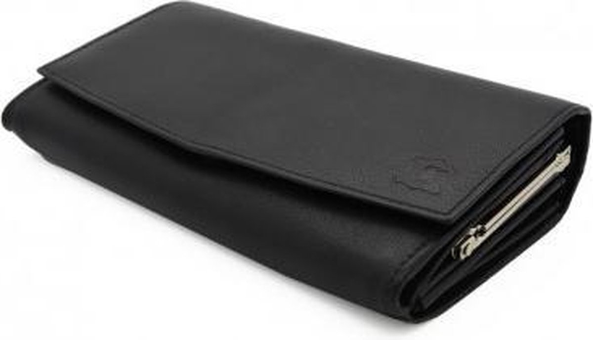 PORTEMONNEE LEDER ZWART 98459