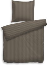 HeckettLane - Uni Stripe BW 135 Taupe Grey