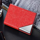 KELERINO. Luxe Business Card Holder - Visitiekaarthouder - Aluminium - Rood