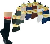 Bamboe sokken - 3 paar – jeansblauw - normale schachtlengte - maat 39/42