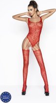 PASSION WOMAN BODYSTOCKINGS | Passion Woman Bs034 Bodystocking Red One Size