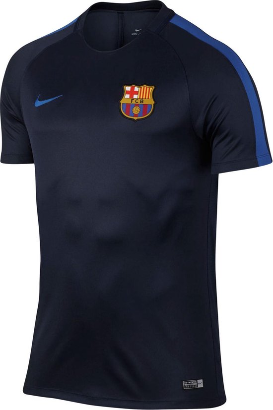 Nike Dry FC Barcelona Heren Sportshirt - Maat XL - Mannen blauw |