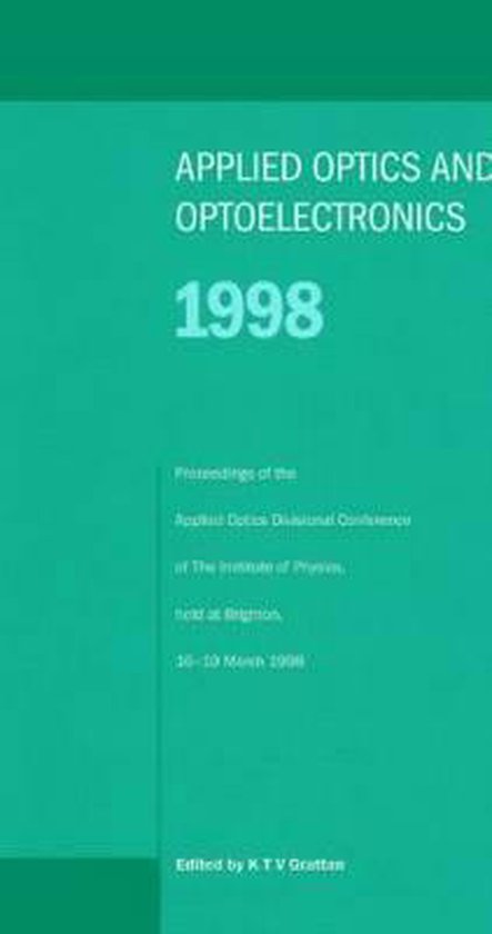 Applied Optics and Opto-electronics 1998, Proceedings of the ... - cover