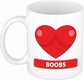 I Love Boobs beker / mok - keramiek - 300 ml