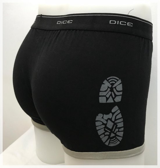 DICE Underwear Heren Boxer met print Voetstap maat XXXL
