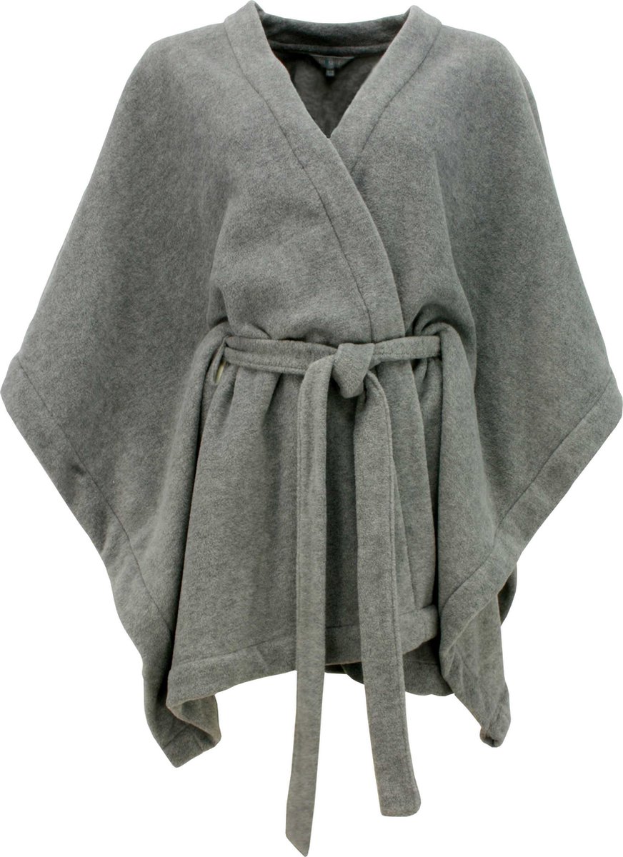 Warme Poncho Cape, Gestippelde Sjaal Van Imitatiekasjmier Voor Dames, Ruimvallend Geruit Zachte Sjaal Voor Bruiloft, Avond, Feest Of Reizen, Grijs Roze 160 * 130Ccm
