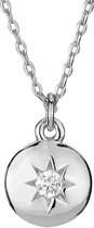Osira Ketting Zon - Dames -  44 cm - Zilverkleurig - #L20113R