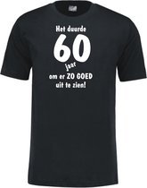 Mijncadeautje - Leeftijd T-shirt - Het duurde 60 jaar - Unisex - Zwart (maat XL)