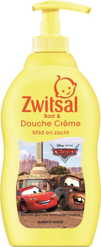 Zwitsal Jongens Douche Crème Cars - 400 - | bol.com