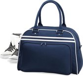 Bagbase Retro bowlingtas, Kleur French Navy/ White