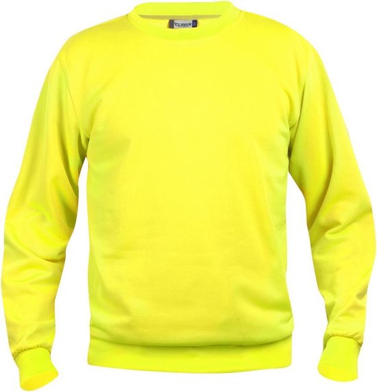 Clique Basic Roundneck 021030 - Signaal-geel - XL