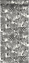 Origin Wallcoverings behang zebra's zwart en wit - 347453 - 53 cm x 10,05 m