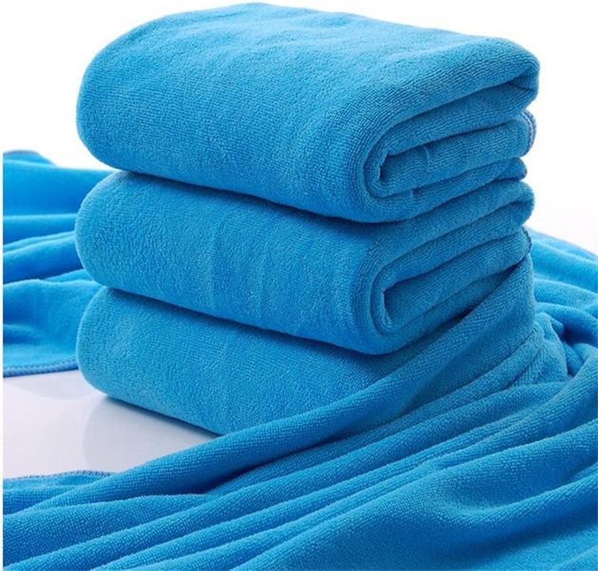 Sneldrogende Microvezel Handdoek / Badhanddoek - Large Microfiber Douche Handdoek - DONKER BLAUW