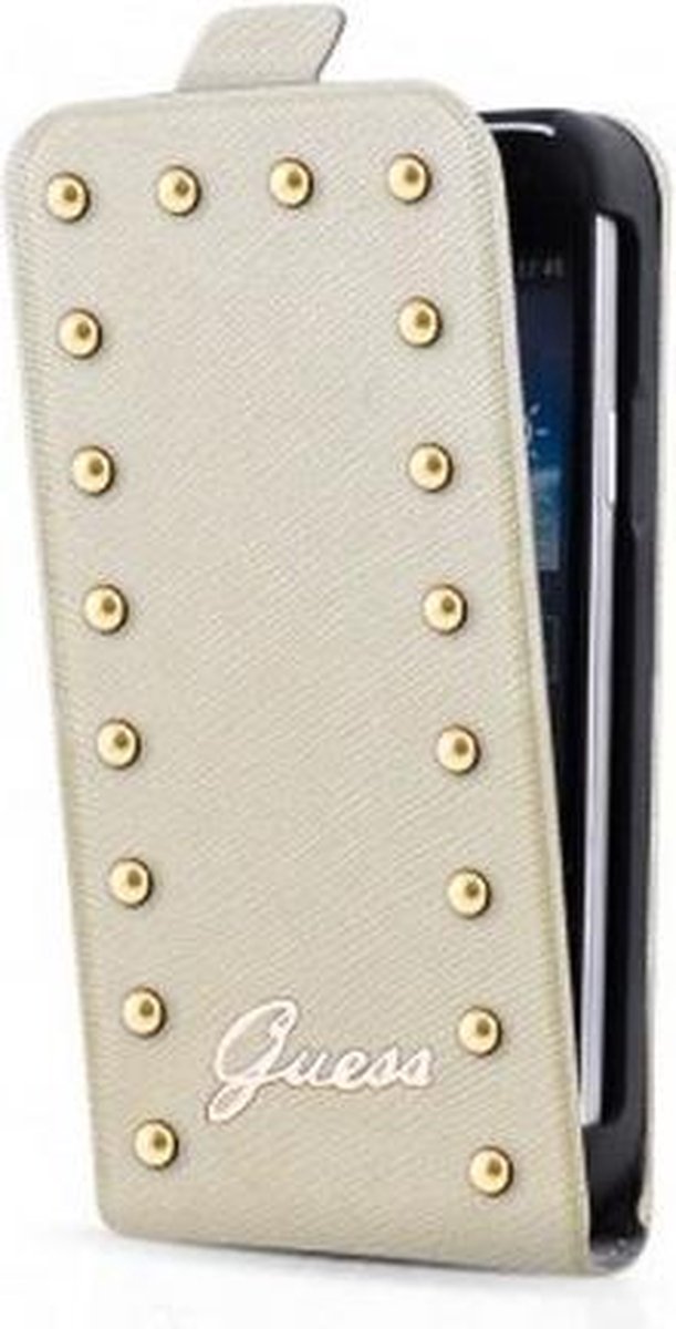 Samsung Galaxy S4 Mini hoesje - Guess - Creme wit - Kunstleer