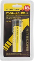 NiteCore NL1826 Speciale oplaadbare batterij 18650 Li-ion 3.7 V 2600 mAh