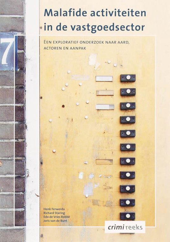 Cover van het boek 'Malafide activiteiten in de vastgoedsector / druk 1'