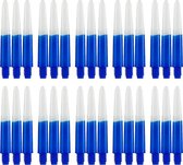 Dragon darts - Two Tone Blauw - short - dart shafts - multipack 10 sets - darts shafts