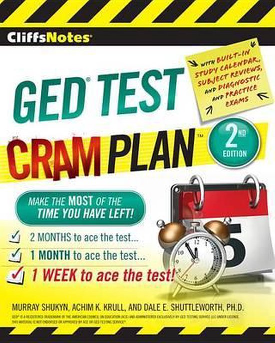Cliffsnotes GED Test Cram Plan | 9780544234444 | Murray Shukyn | Boeken ...