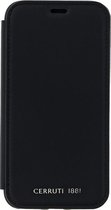 Cerruti Echt Lederen Book Case - Zwart voor Apple iPhone X/XS (5,8'')