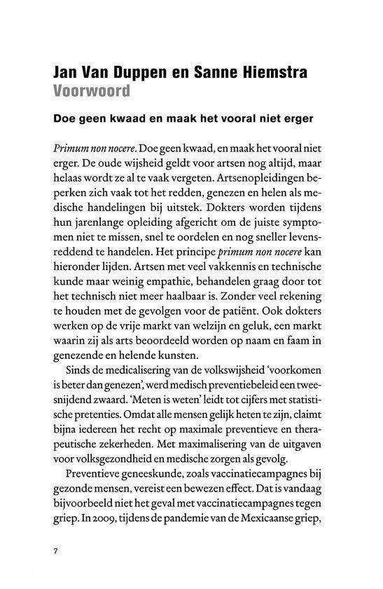 Ziek van gezondheid