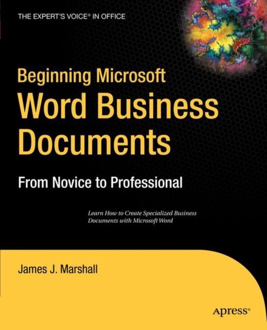 Beginning Microsoft Word Business Documents - cover