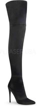 COURTLY-3012 - (EU 36 = US 6) - 5 Stretch Thigh High Boot, Back Zip