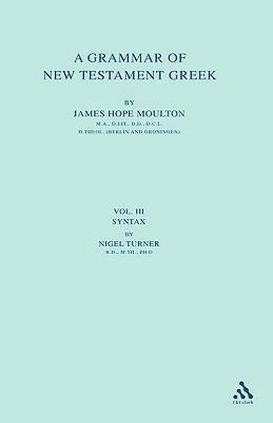 Grammar Of New Testament Greek - cover