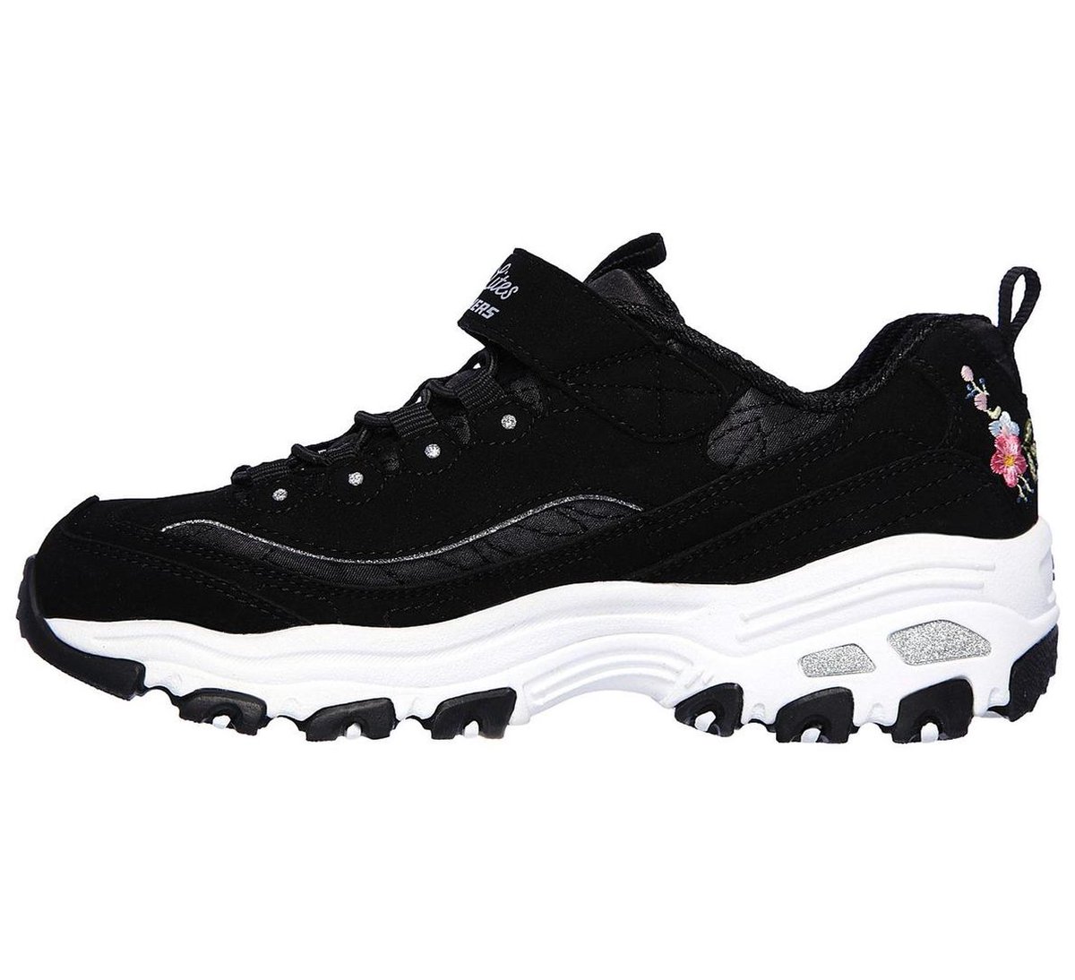 Skechers Sneakers - Maat 35 - Meisjes - zwart/wit/roze | bol.com