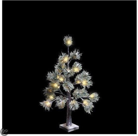Luca Lighting Besneeuwde boom met dennengroen en LED verlichting
