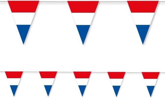 2x Papier de ligne de drapeau bleu blanc rouge Hollande 3,5 mètres -  Décoration thème... | bol.com