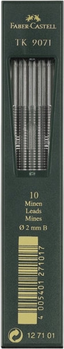 potloodstiftjes Faber-Castell TK9071 3,15mm 4B  doos met 3 stuks