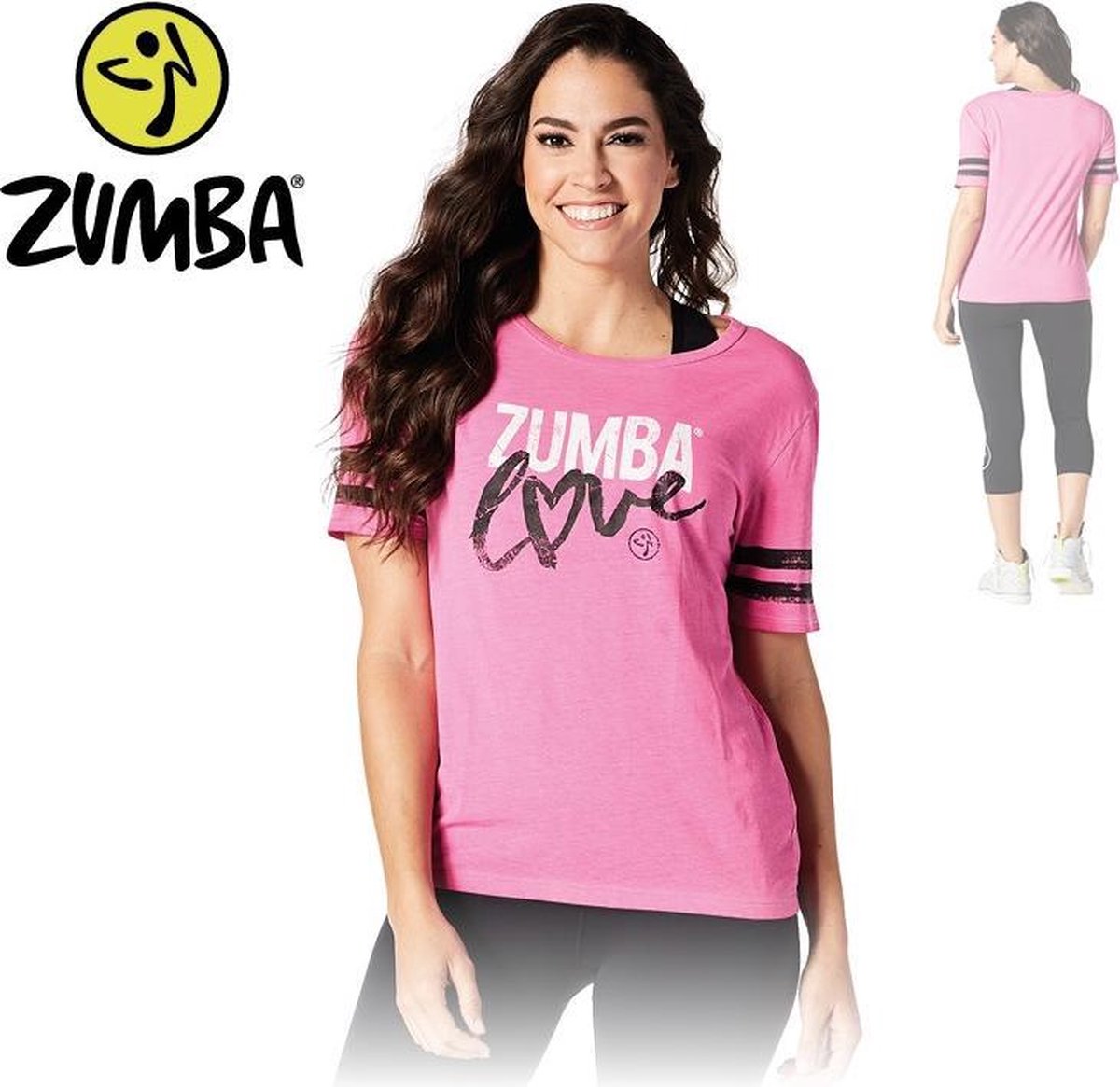 Zumba Love T-shirt - Pink XL | bol.com