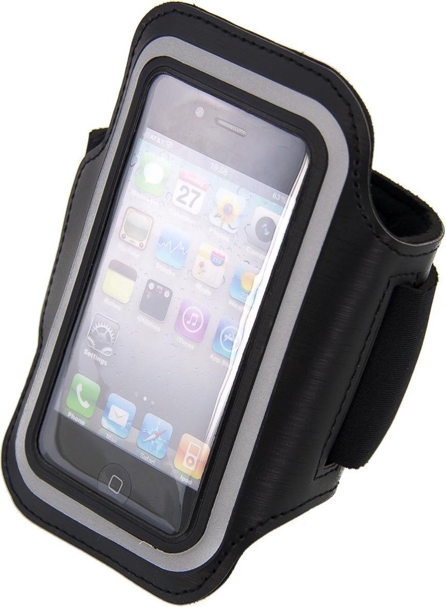 iPhone 5C Sport Armband hoesje Zwart Pearlycase