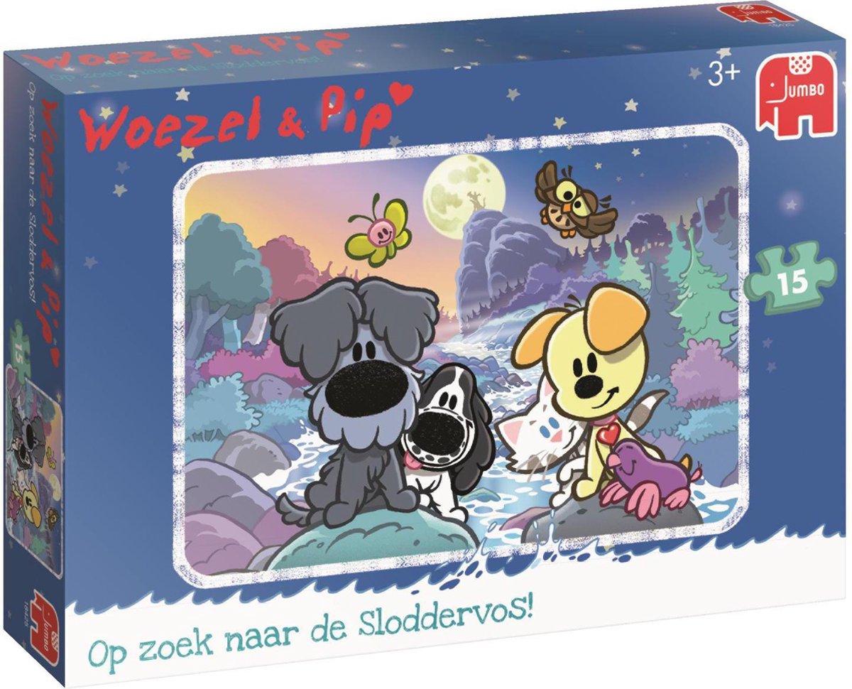 schapen schrijven Beweren Woezel & Pip Sloddervos Puzzel 15 Stukjes | bol.com