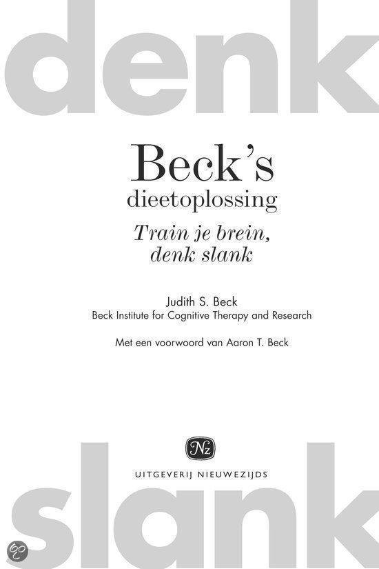 Beck's dieetoplossing