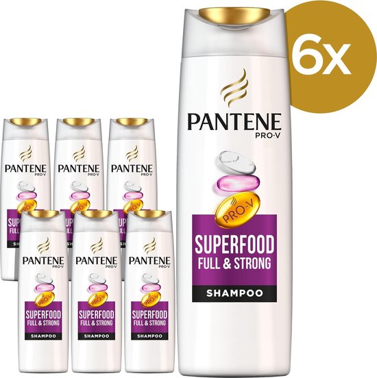 Pantene Pro-V Superfood Shampoo 360 Ml – Für Schwaches, Dünnes Haar